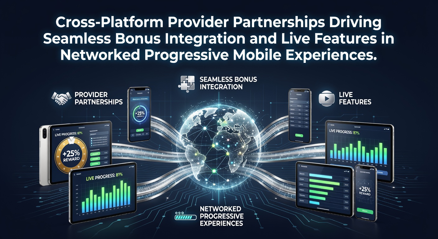 Cross-platform provider partnerships enabling seamless bonus integration across mobile progressive slots