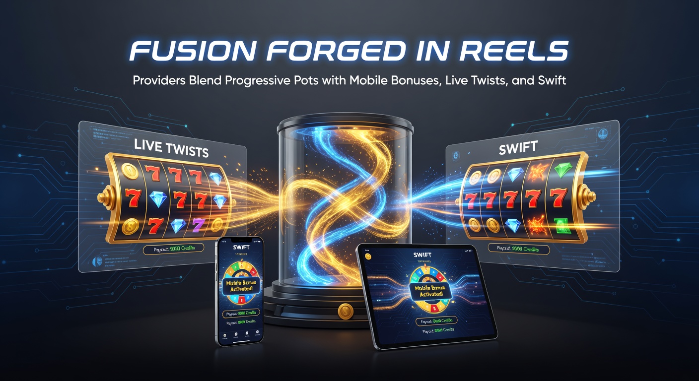 Live dealer interacting with progressive slot jackpot display on mobile screen