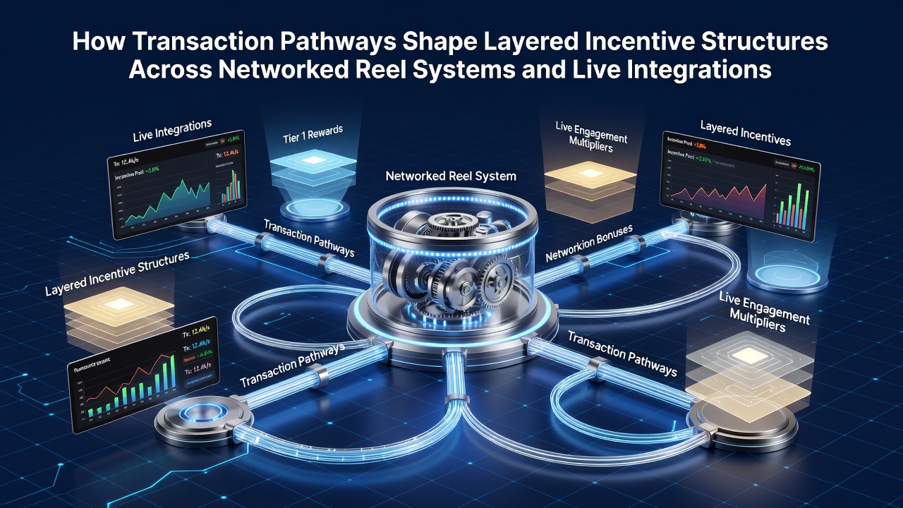 Diagram showing transaction pathways linking slot networks to layered bonus structures and live integrations