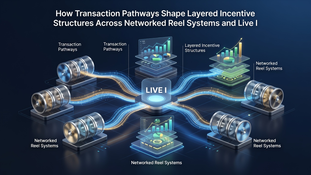 Illustration of layered incentive structures connecting reel networks with live casino integrations through payment pathways